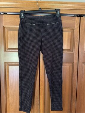Mudd Women's Black Houndstooth Skinny Ponte Pants
